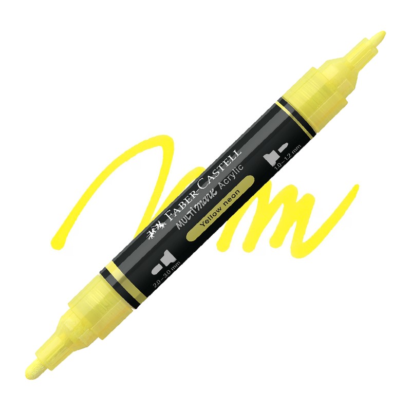 Akrylová fixa FABER-CASTELL Multimark, Neon Yellow (256)