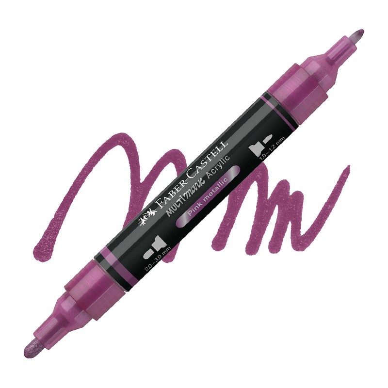 Akrylová fixa FABER-CASTELL Multimark, Metallic Pink (290)