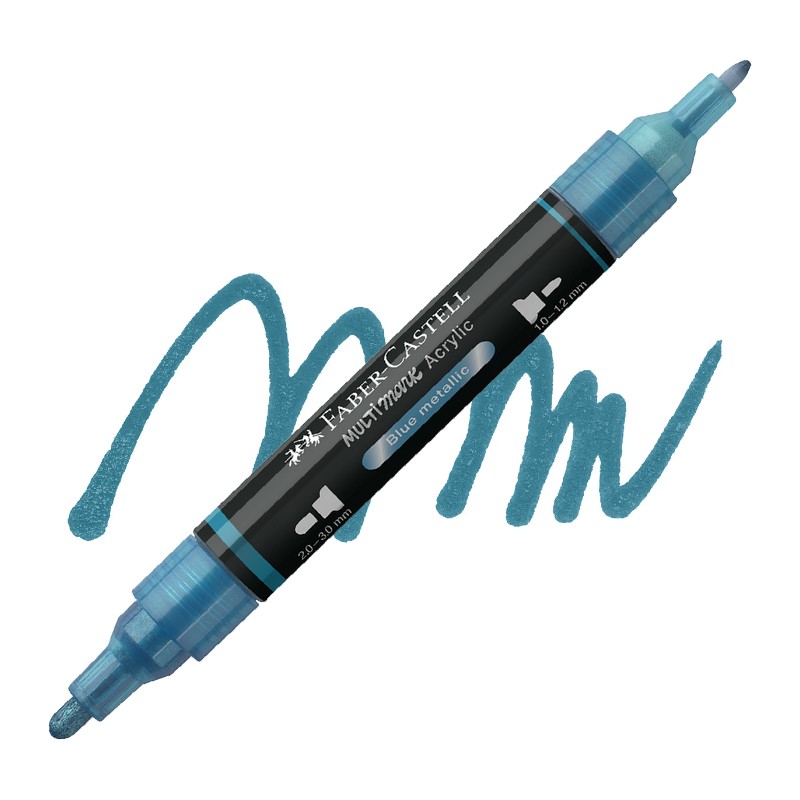 Akrylová fixa FABER-CASTELL Multimark, Metallic Blue (292)
