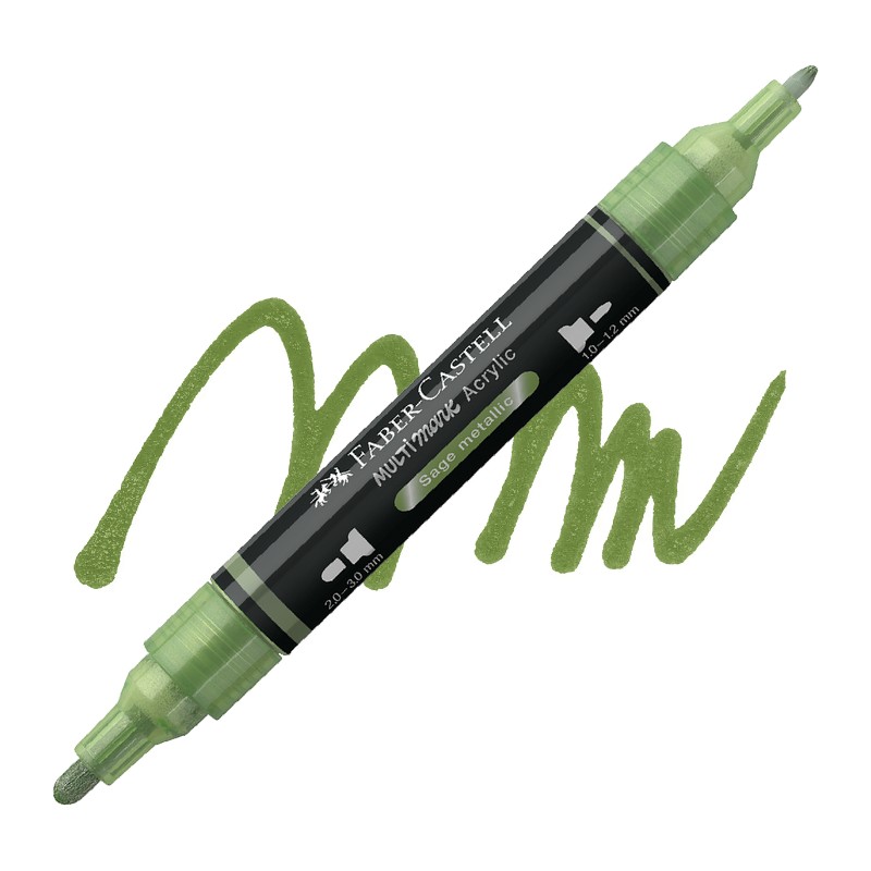Akrylová fixa FABER-CASTELL Multimark, Metallic Sage (298)