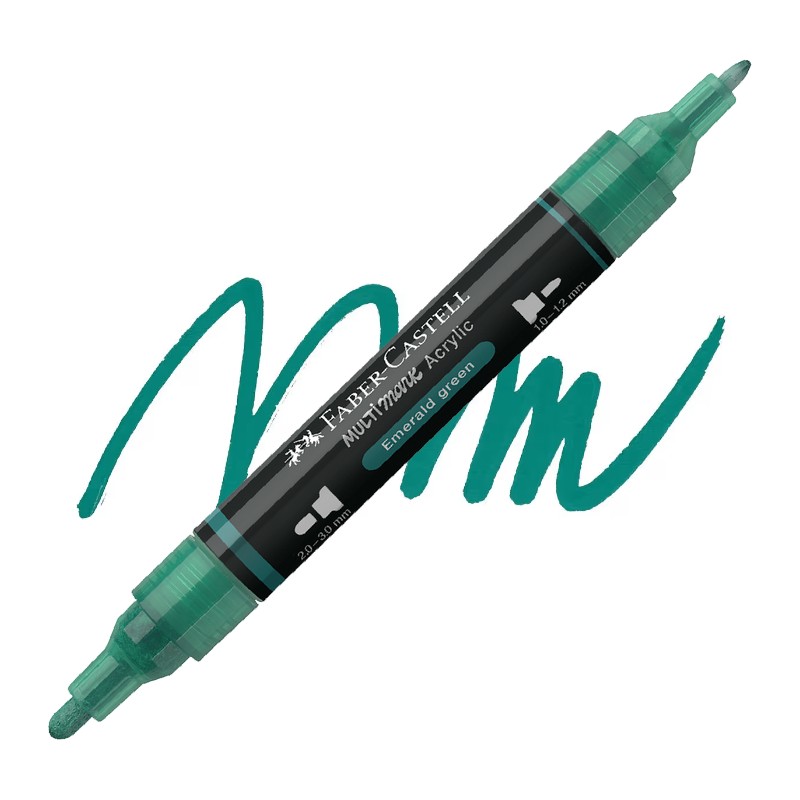 Akrylová fixa FABER-CASTELL Multimark, Emerald Green (358)