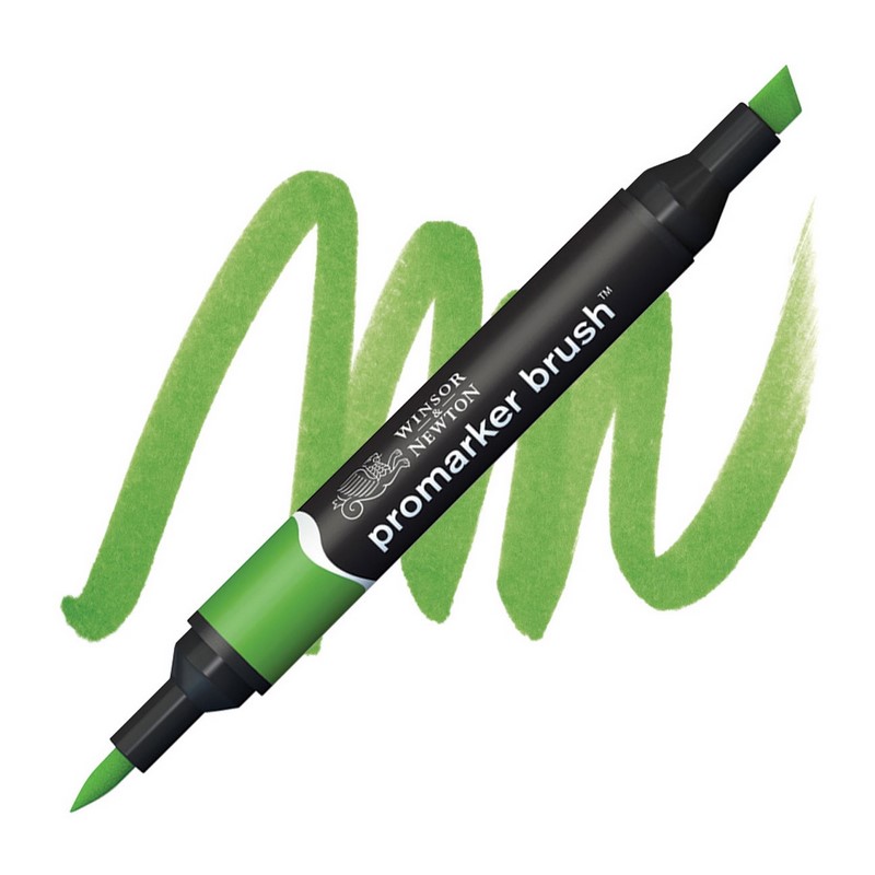 Lihová fixa WINSOR & NEWTON Promarker Brush & Chisel, FOREST GREEN (G356)