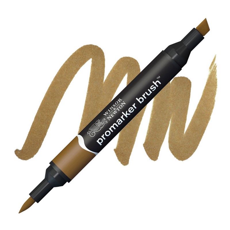 Lihová fixa WINSOR & NEWTON Promarker Brush & Chisel, BURNT SIENNA (O324)