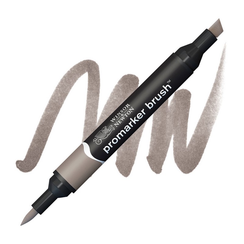 Lihová fixa WINSOR & NEWTON Promarker Brush & Chisel, WARM GREY 4 (WG4)