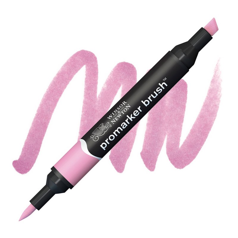 Lihová fixa WINSOR & NEWTON Promarker Brush & Chisel, ROSE PINK (M727)