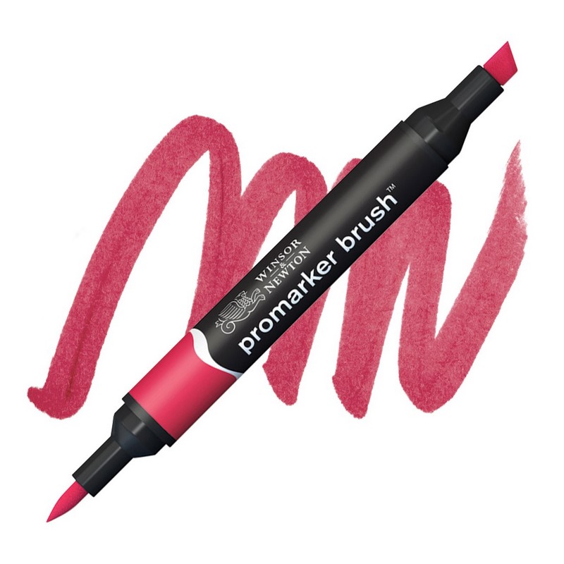 Lihová fixa WINSOR & NEWTON Promarker Brush & Chisel, RUBY (R455)