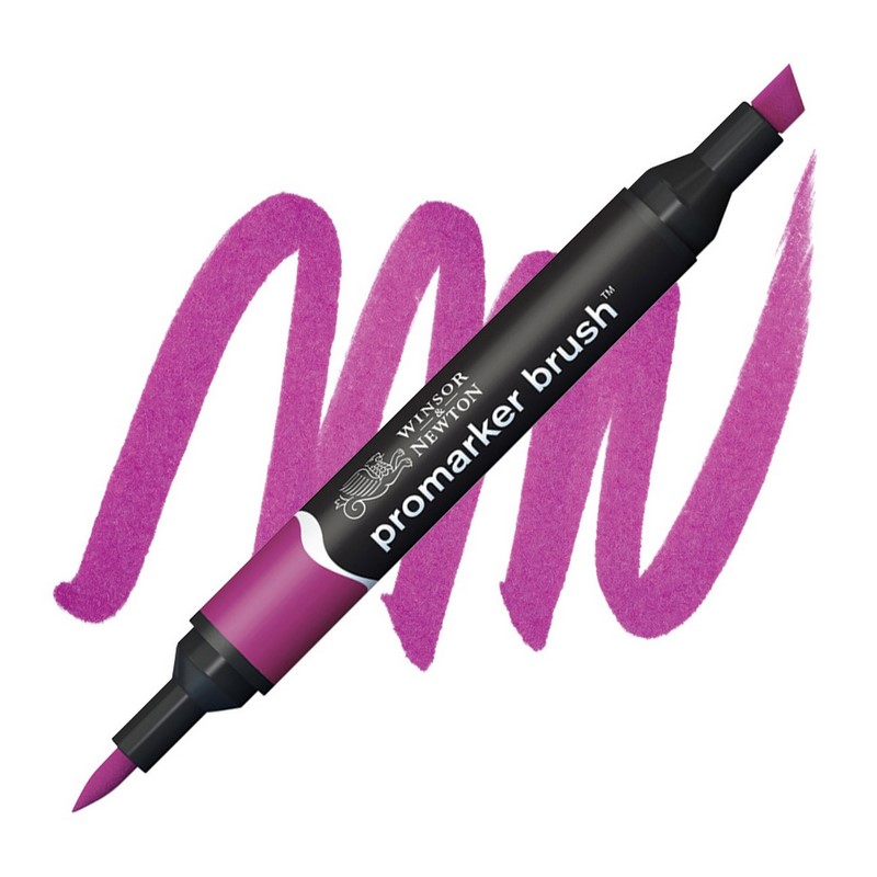 Lihová fixa WINSOR & NEWTON Promarker Brush & Chisel, MAROON (M544)