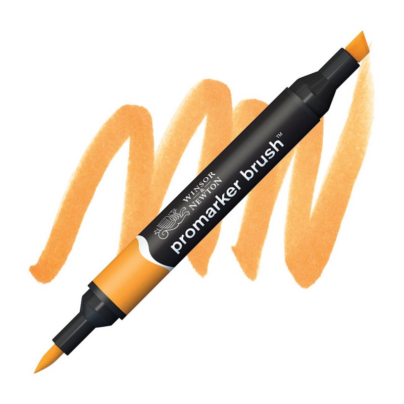 Lihová fixa WINSOR & NEWTON Promarker Brush & Chisel, AMBER (O567)