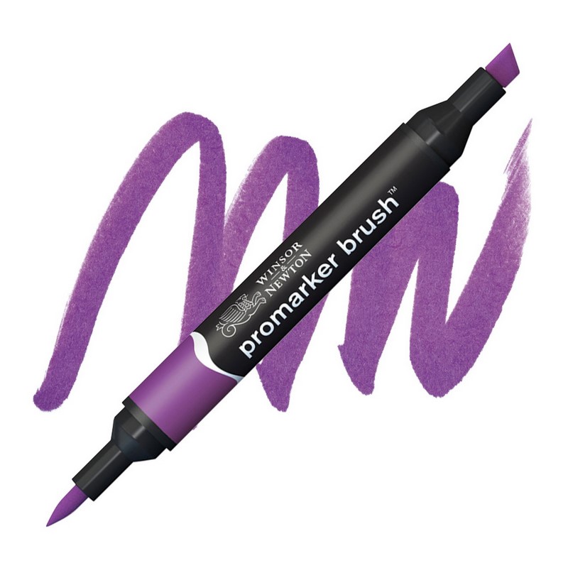 Lihová fixa WINSOR & NEWTON Promarker Brush & Chisel, PLUM (V735)