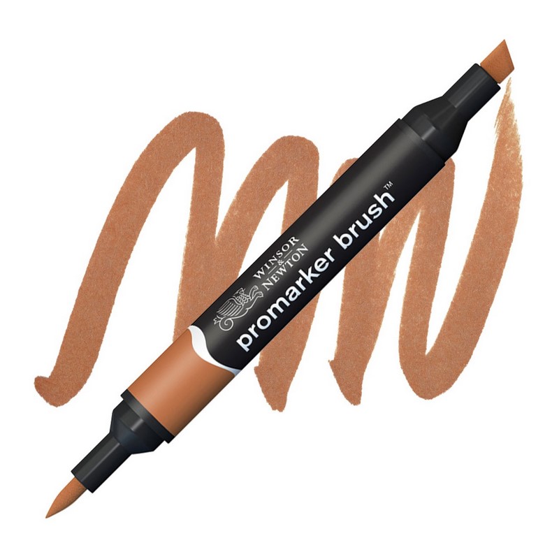 Lihová fixa WINSOR & NEWTON Promarker Brush & Chisel, COCOA (O535)