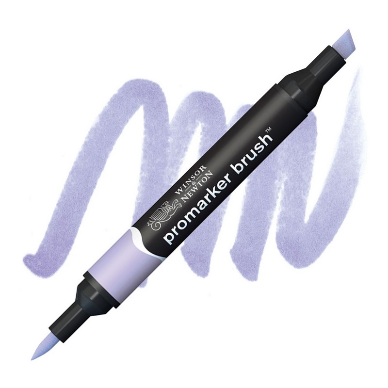 Lihová fixa WINSOR & NEWTON Promarker Brush & Chisel, LILAC (V327)