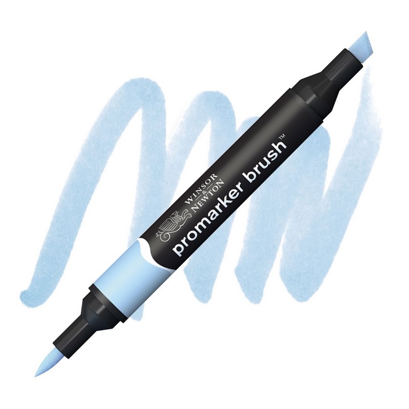 Lihová fixa WINSOR & NEWTON Promarker Brush & Chisel, CLOUD BLUE (B318)