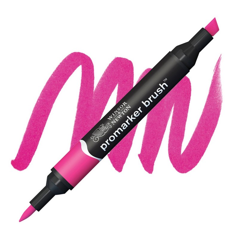 Lihová fixa WINSOR & NEWTON Promarker Brush & Chisel, MAGENTA (M865)