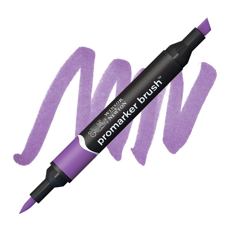 Lihová fixa WINSOR & NEWTON Promarker Brush & Chisel, PURPLE (V546)