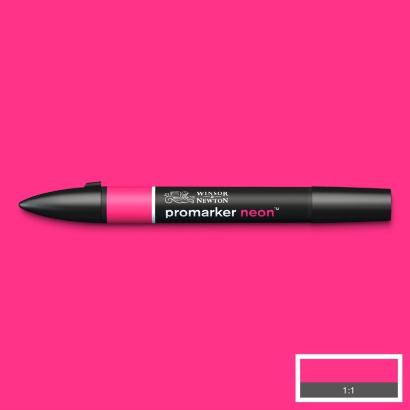 Pigmentová fixa WINSOR & NEWTON Promarker Fine & Round, NEON ELECTRIC PINK