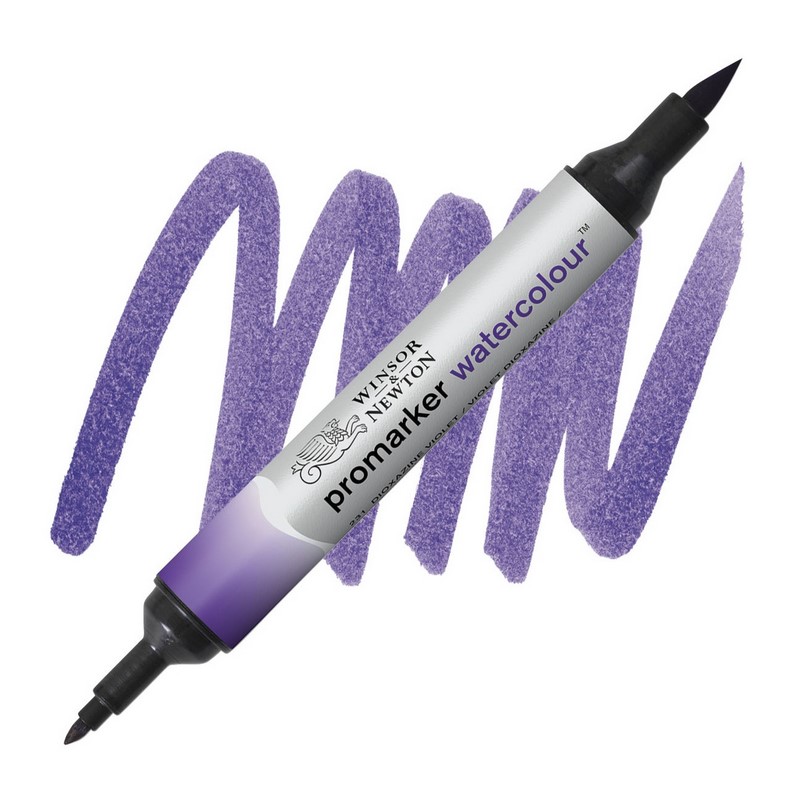 Akvarelová fixa WINSOR & NEWTON Promarker Brush & Fine, 231 DIOXAZINE VIOLET