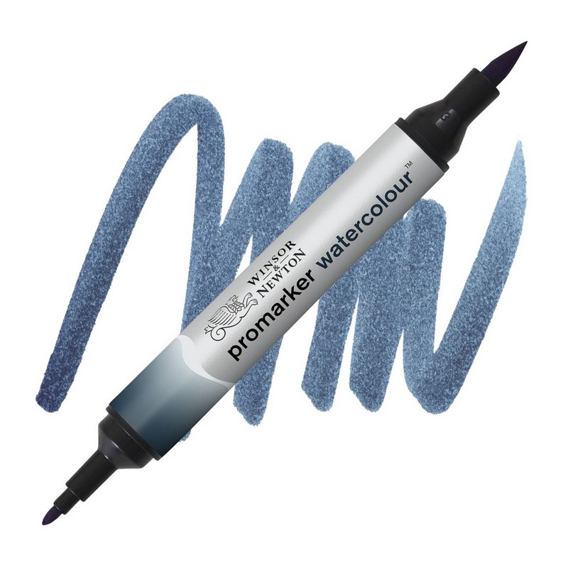 Akvarelová fixa WINSOR & NEWTON Promarker Brush & Fine, 322 INDIGO