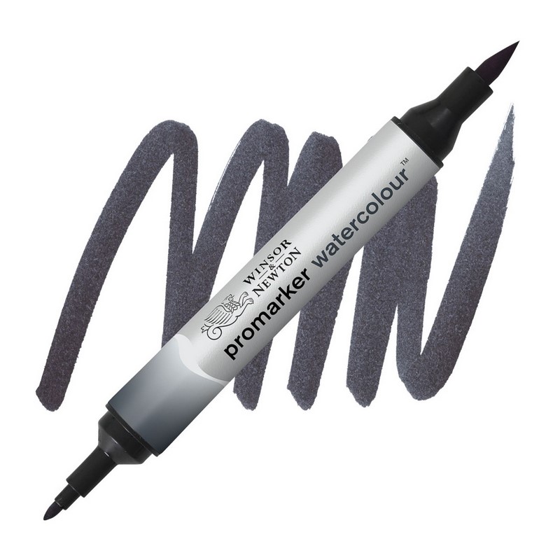 Akvarelová fixa WINSOR & NEWTON Promarker Brush & Fine, 465 PAYNE'S GRAY