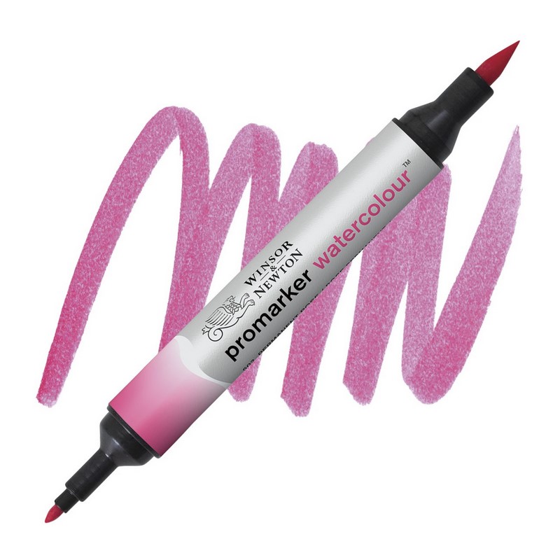 Akvarelová fixa WINSOR & NEWTON Promarker Brush & Fine, 502 PERMANENT ROSE