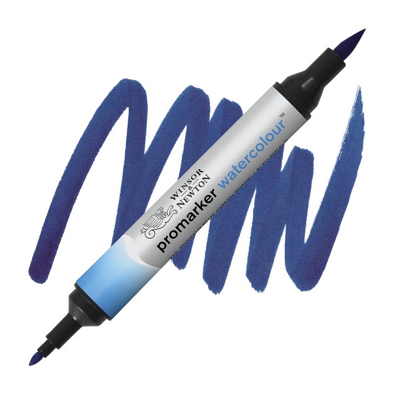 Akvarelová fixa WINSOR & NEWTON Promarker Brush & Fine, 515 PHTALO BLUE GREEN SHADE