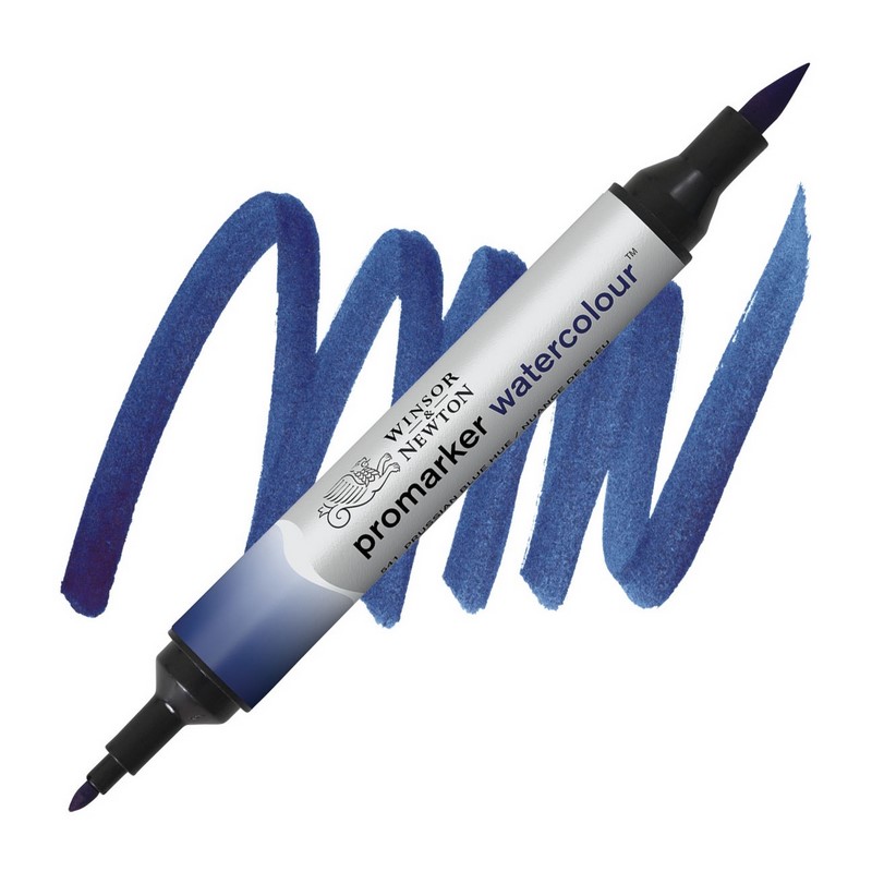 Akvarelová fixa WINSOR & NEWTON Promarker Brush & Fine, 541 PRUSSIAN BLUE HUE