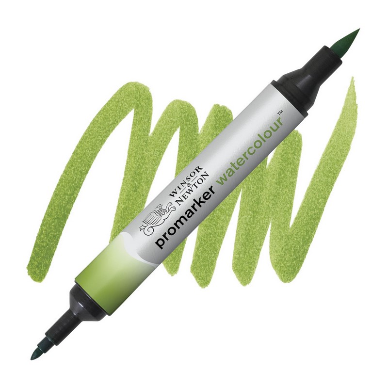Akvarelová fixa WINSOR & NEWTON Promarker Brush & Fine, 599 SAP GREEN