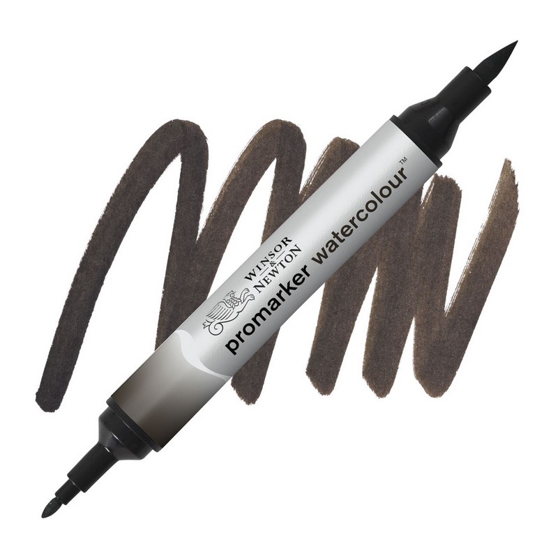 Akvarelová fixa WINSOR & NEWTON Promarker Brush & Fine, 609 SEPIA