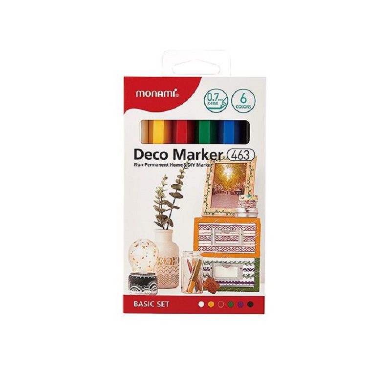 MONAMI akrylový Deco Marker 463 XF, 6ks základní