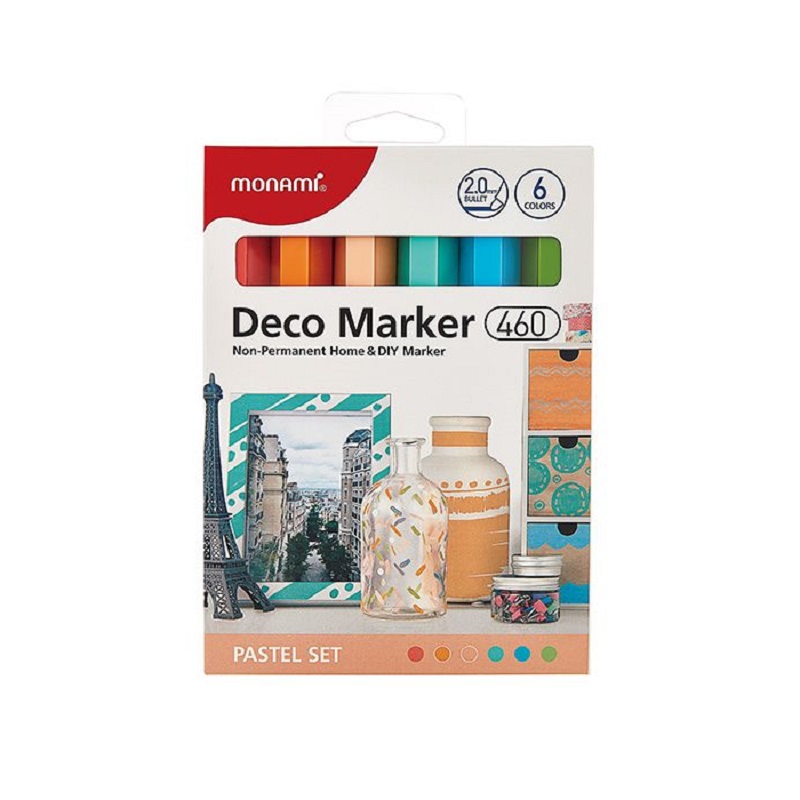 MONAMI akrylový Deco Marker 460 F, 6ks pastelové