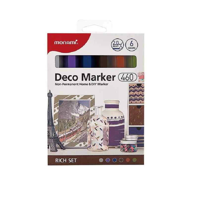 MONAMI akrylový Deco Marker 460 F, 6ks Rich