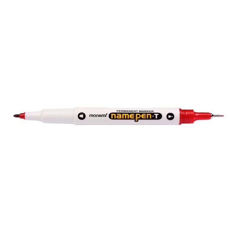 MONAMI permanentní Name Pen Twin, červený