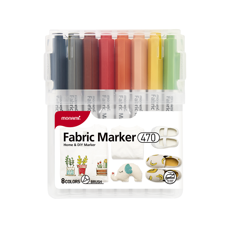 MONAMI na textil 470 Brush, 8ks základní