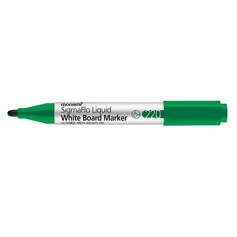 MONAMI popisovač na bílé tabule 220 SigmaFlo Liquid, zelený