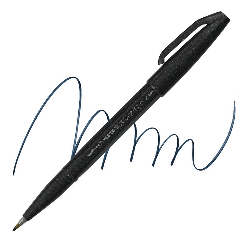 PENTEL Touch Brush Sign Pen, černý