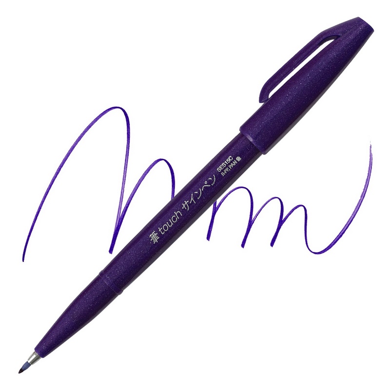 PENTEL Touch Brush Sign Pen, fialový