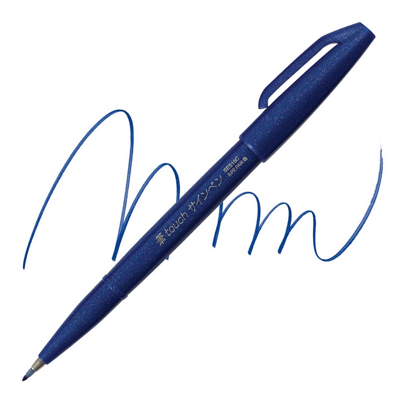 PENTEL Touch Brush Sign Pen, tmavě modrý
