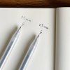 Gelové pero MUJI "CLICKER" 0,5 mm, fialové