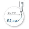 Gelové gumovací pero UNI ERASABLE 0,5 mm, fialové