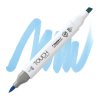 2334 2 pb185 pale blue light touch twin brush marker