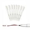 24411 1 liner marvy brush for drawing tmave hnedy