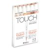 TOUCH TWIN Brush Marker 6c SET [SKIN TONES B]