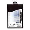 30918 3 graph it alkoholovy twin marker 12ks cool greys