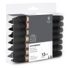 884955080122 W&N PROMARKER 12PC SKIN TONES SET 2 [ANGLED] 884955080122 (For Office Print)