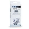 Lihové fixy COPIC Ciao oboustranné Brush & Chisel 5+1 ks, šedé Cool