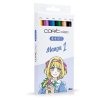 Lihové fixy COPIC Ciao oboustranné Brush & Chisel 5+1 ks, Manga 1