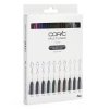 Technické linery COPIC, 10 ks barevné