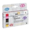 CK92651 KREUL TextilMarkerGlitter medium 5erSet