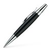 e motion precious resin parquet twist ballpoint pen, B black