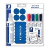 STAEDTLER Lumocolor na bílé tabule, 4ks Starter Set + příslušenství