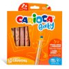 42818 CARIOCA Baby Fabulous Crayons 1+ Box 12 pcs